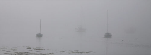 Boats In Mist Fishguard